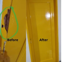 perbaikan pintu kusen kayu keropos alam sutra tangerang selatan